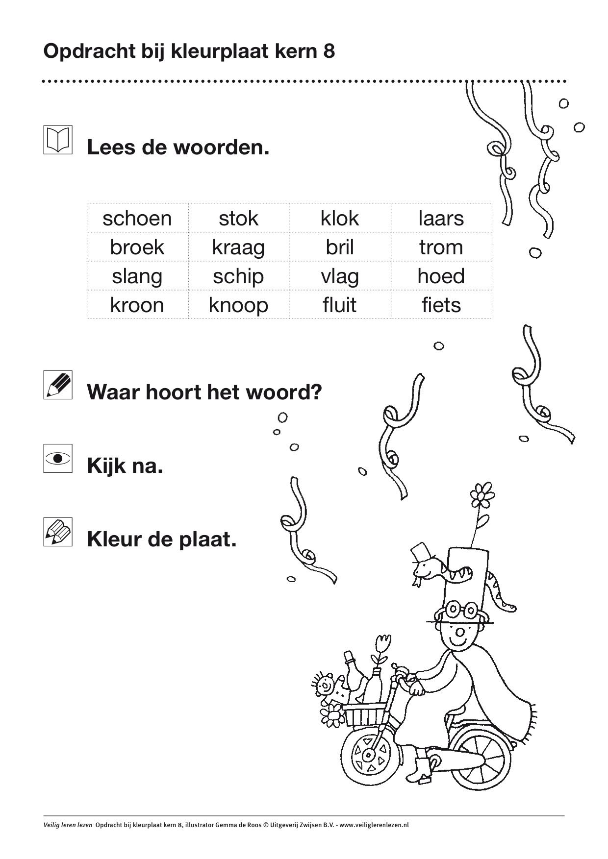 Mewarno07: Kleurplaat Ik Leer Lezen - Begrijpend Lezen Werkbladen Groep 8