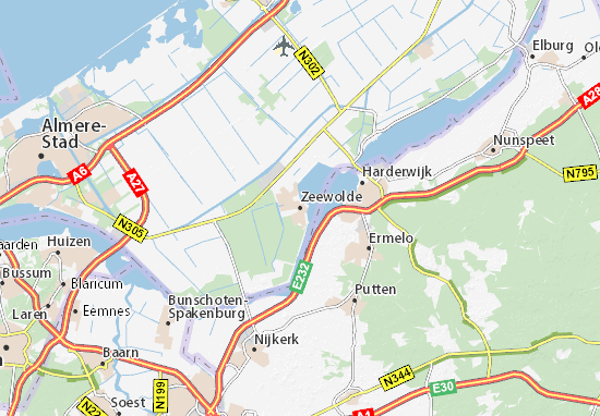 MICHELIN Zeewolde map - ViaMichelin - Waar Ligt Zeewolde Op De Kaart
