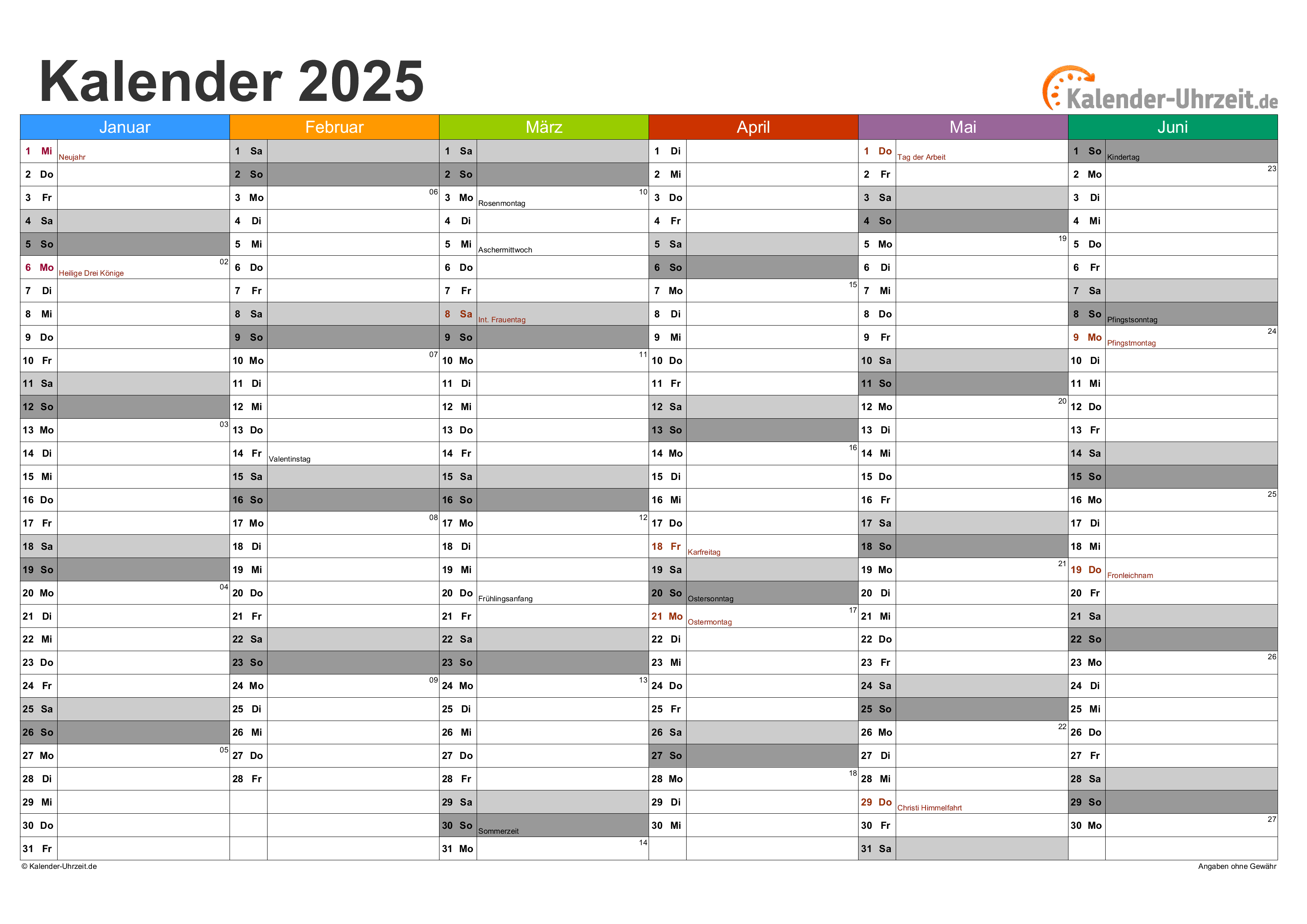 Microsoft Excel Kalender 2025 Tutorial - Joaquin Levi - Maandag 28 Oktober 2025