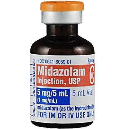 Midazolam Injection, 1 mg/mL, Single Dose Vial 5mL, 10/Tray | McGuff - Midazolam Injectie Subcutaan Of Intramusculair