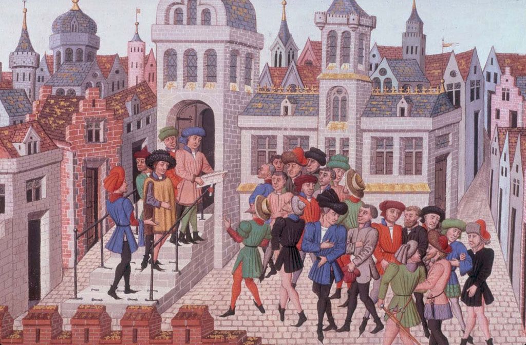 Middeleeuwse stad - marktplein | Middeleeuwen, Geschiedenis, Stad - De Stad In De Middeleeuwen