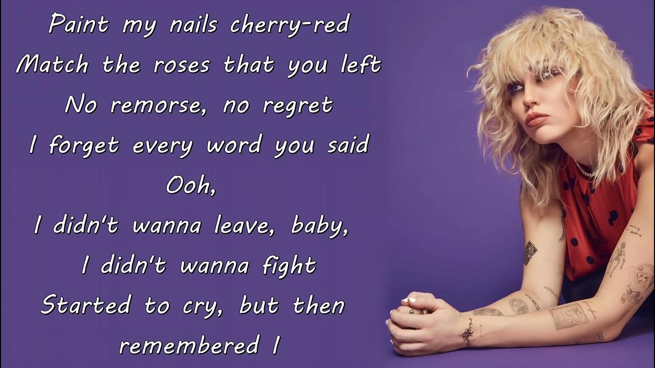Miley Cyrus - Flowers (Lyrics) - YouTube - Lyrics Terug In De Tijd