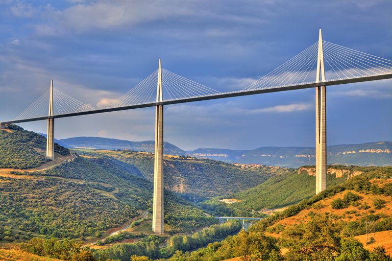 Brug Van Millau Millau Viaduct Millau Frankrijk