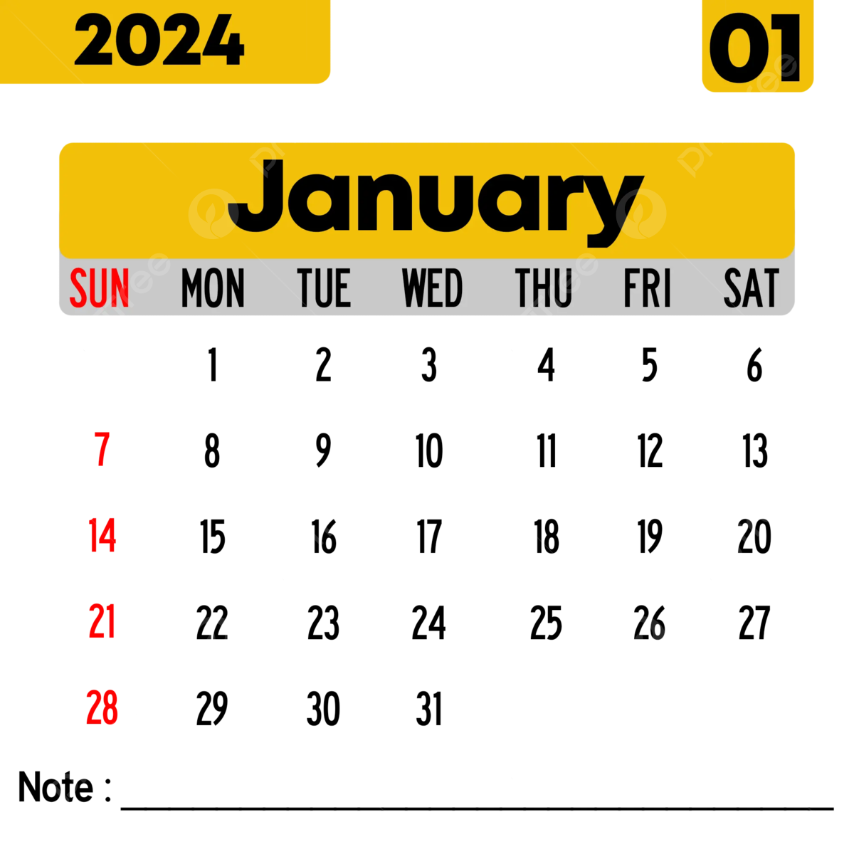 Minimalist Calendar January 2024, Minimalist Calendar 2024, January - Wanneer Is Het Prinsjesdag 2024