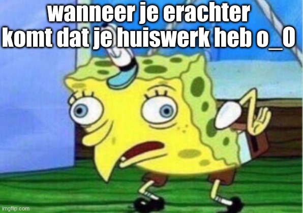 Mocking Spongebob Meme - Imgflip - Je Krijgt Reductie Wanneer Je Erachter Komt