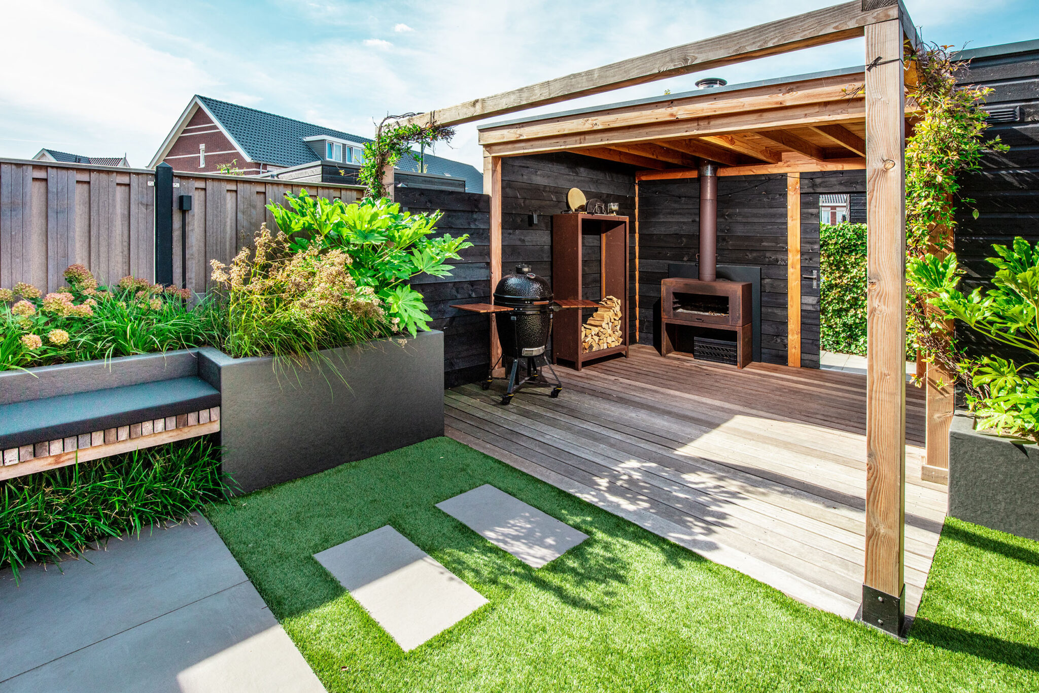 Moderne tuin in Poeldijk | DON Hoveniers - Tuin Op Het Noorden Wanneer Zon