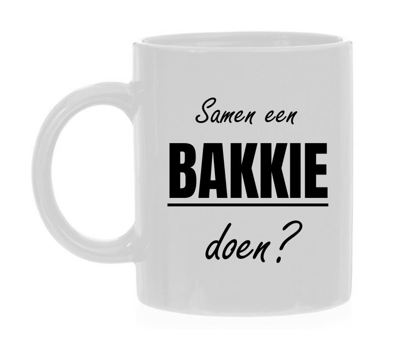Mok voor op het werk samen een bakkie doen? - Mok Voor Op Het Werk