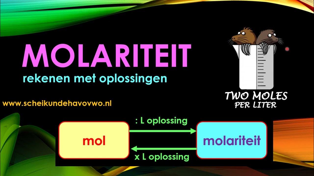 molariteit: concentratie in mol/L of molair (M) - YouTube - Hoe Bereken Je De Molariteit