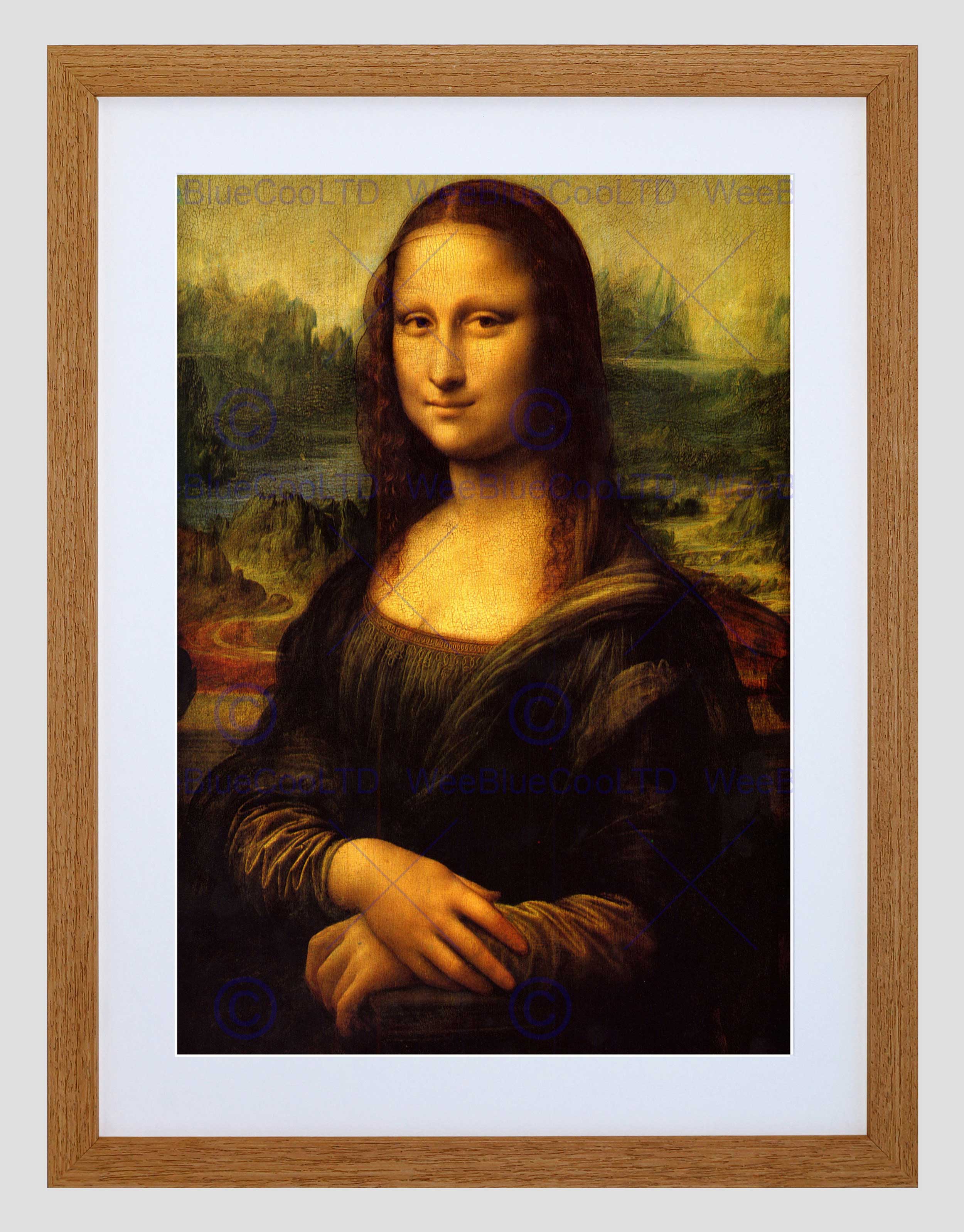 Mona Lisa Original Painting Framed at PaintingValley.com | Explore - Wat Voor Schilderij Is De Mona Lisa