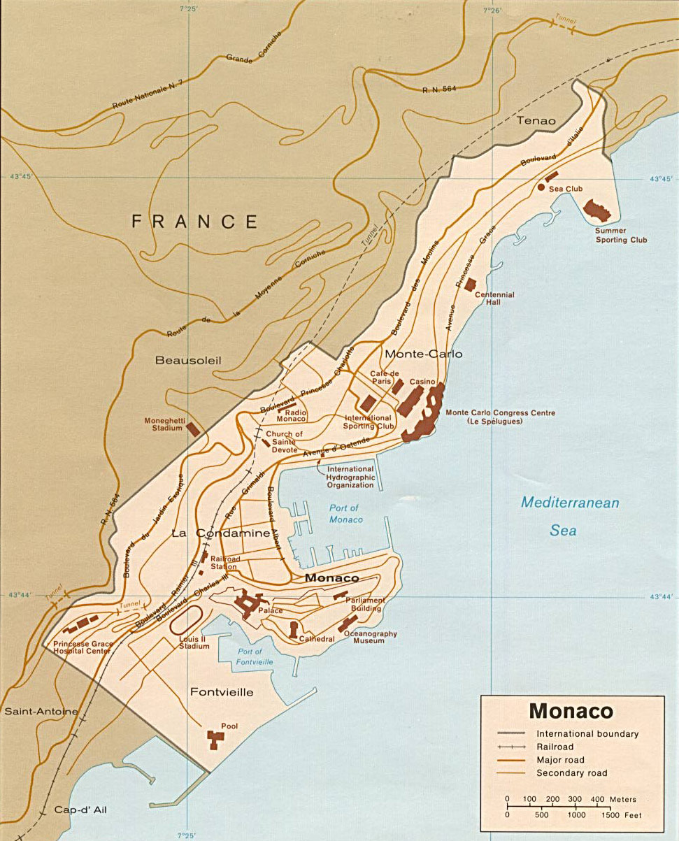Waar Ligt Monaco Op De Kaart