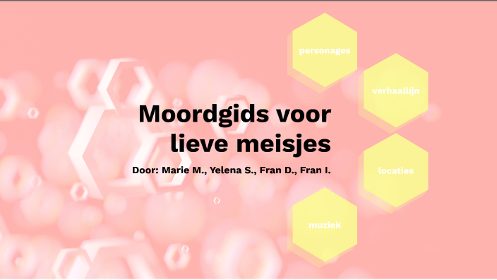 moordgids voor lieve meisjes by Fran Ide on Prezi - Moordgids Voor Lieve Meisjes Samenvatting