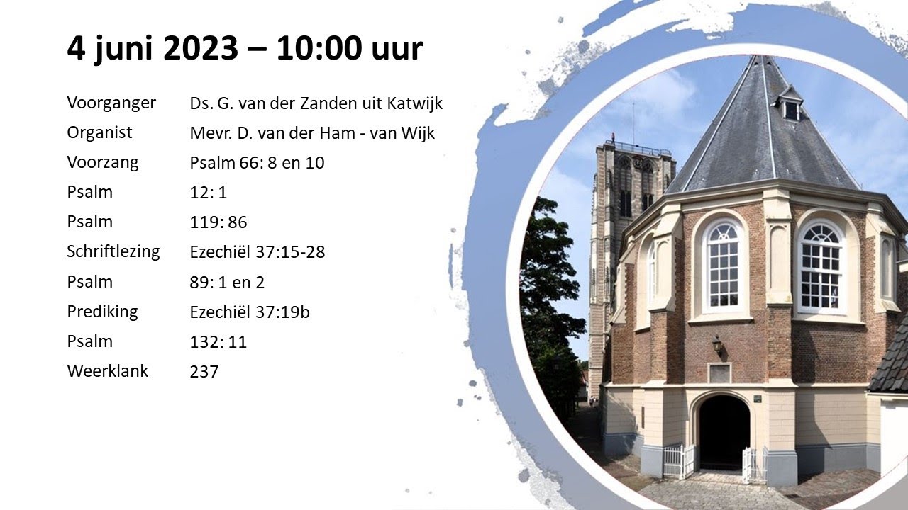 Morgendienst - 04-06-2023 - Ds. G. van der Zanden uit Katwijk - YouTube - Ds Van De Zande Katwijk