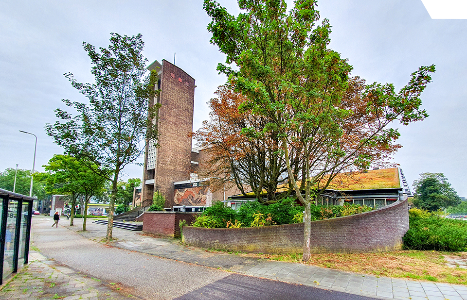 Gekanaliseerde Rivier Alphen Aan Den Rijn