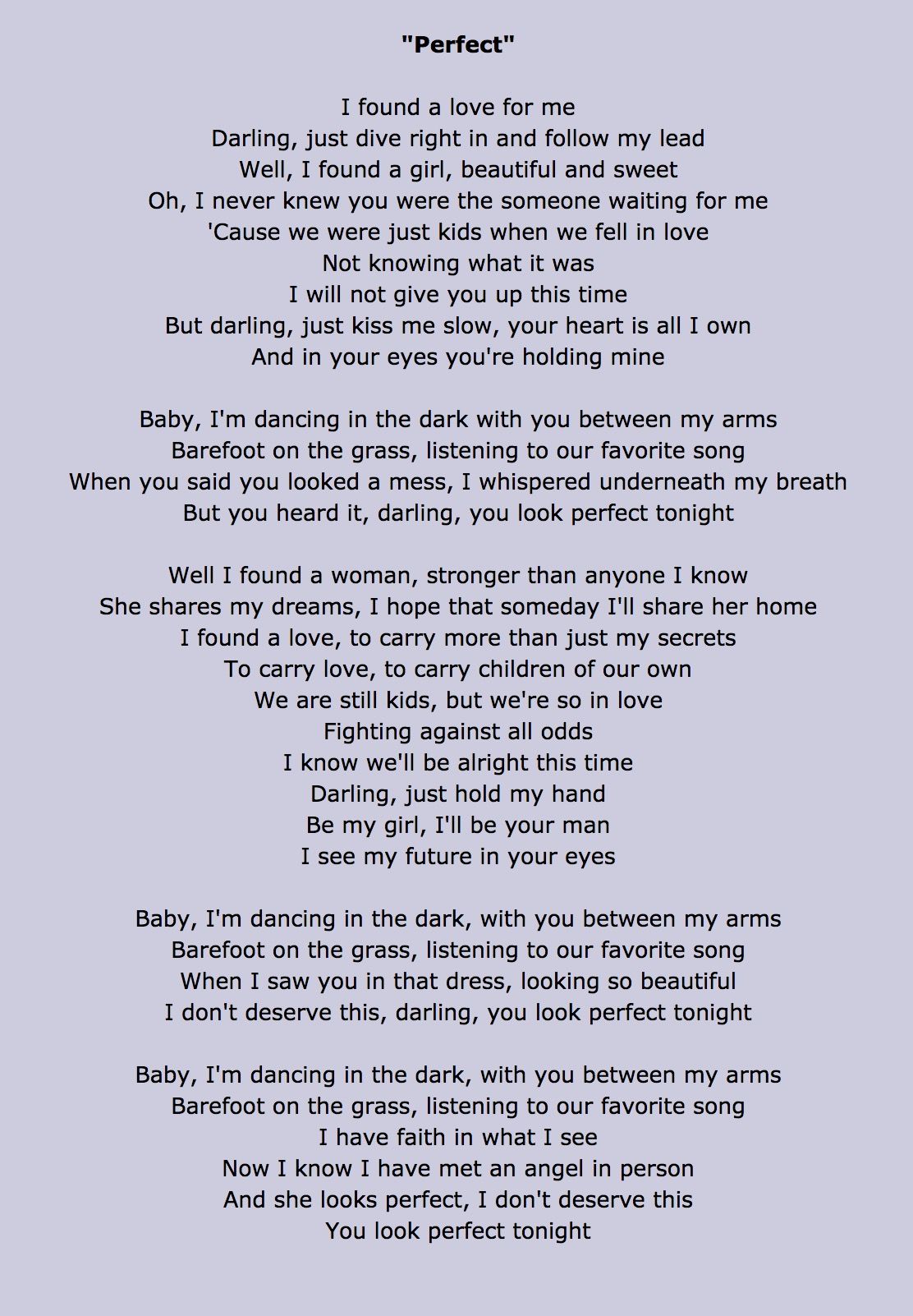 Lyrics With Someone Like You