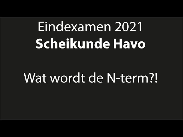 N Termen Biologie Havo: Essentiële Begrippen Voor Succes! - Verwachte N Term Engels Havo 2024