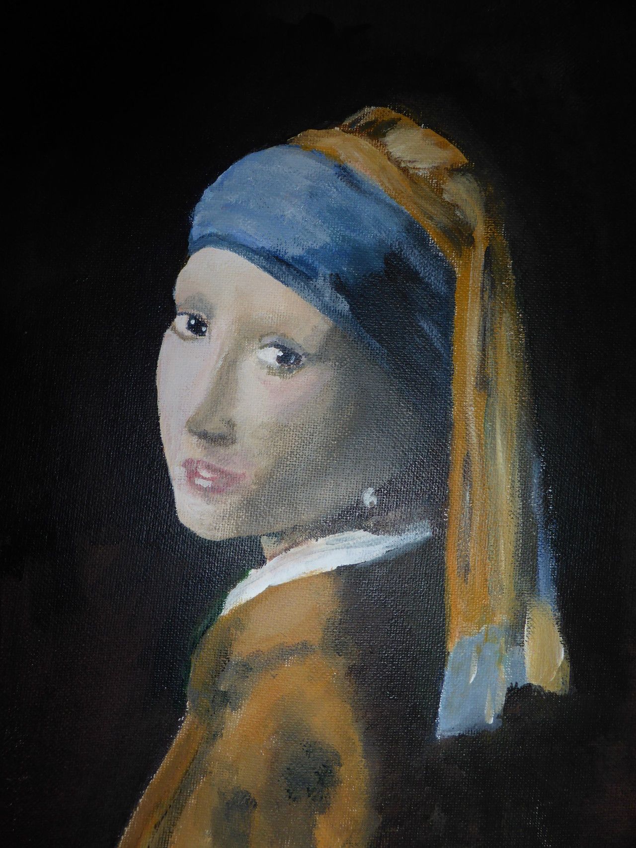 Naar Het meisje met de parel Pastel Drawing, Ellis, Paintings, Drawings - Het Meisje Met De Parel Schilderij