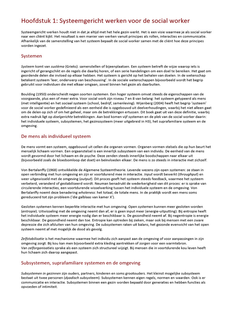 Nabuurs - Basisboek Systeemgericht Werken | PDF - Systeemgericht Werken In Sociale Beroepen