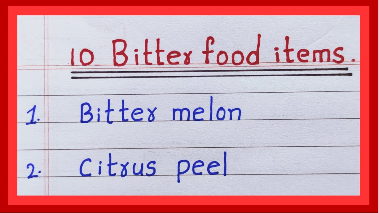 Name of Bitter Food Items | in English | 5 names | 10 names of Bitter - Zo Komt Het Dat Bitter Eten Gezond Is