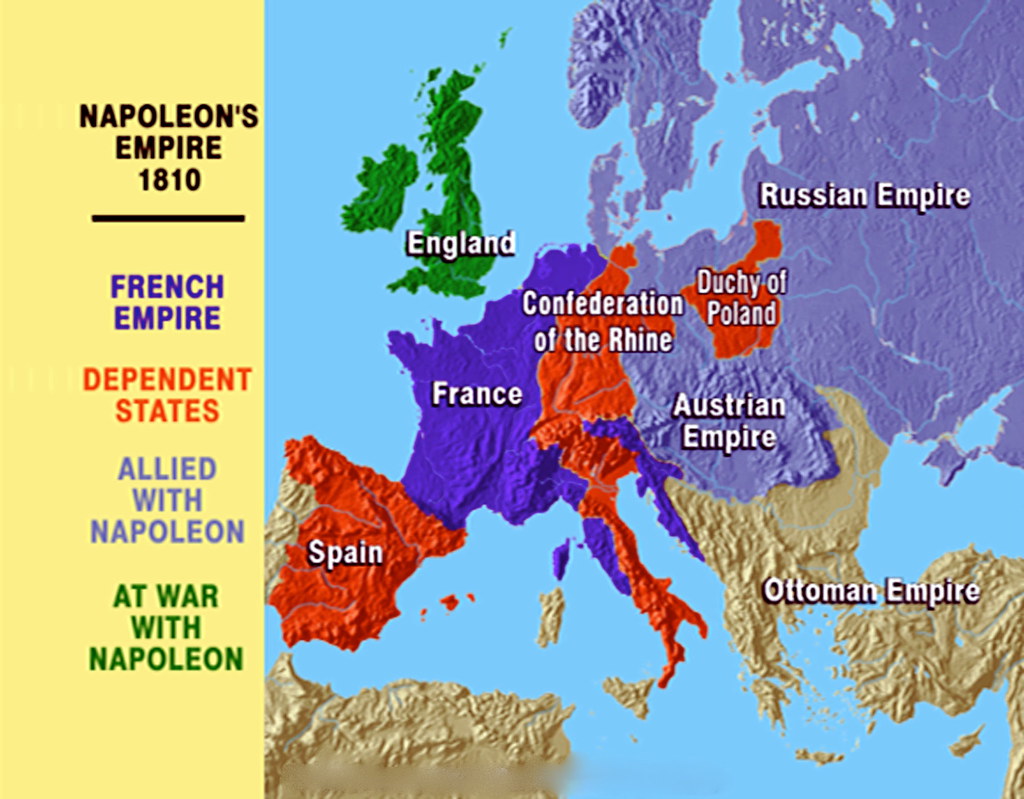 Napoleon's empire at its height, 1812. | Stac Rae | Flickr - Wanneer Kwam Napoleon Aan De Macht