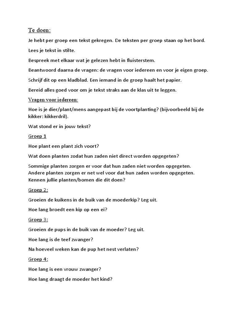 Natuur Voortplanting Idee | PDF - Voortplanting Van Verwante Dieren 7 Letters