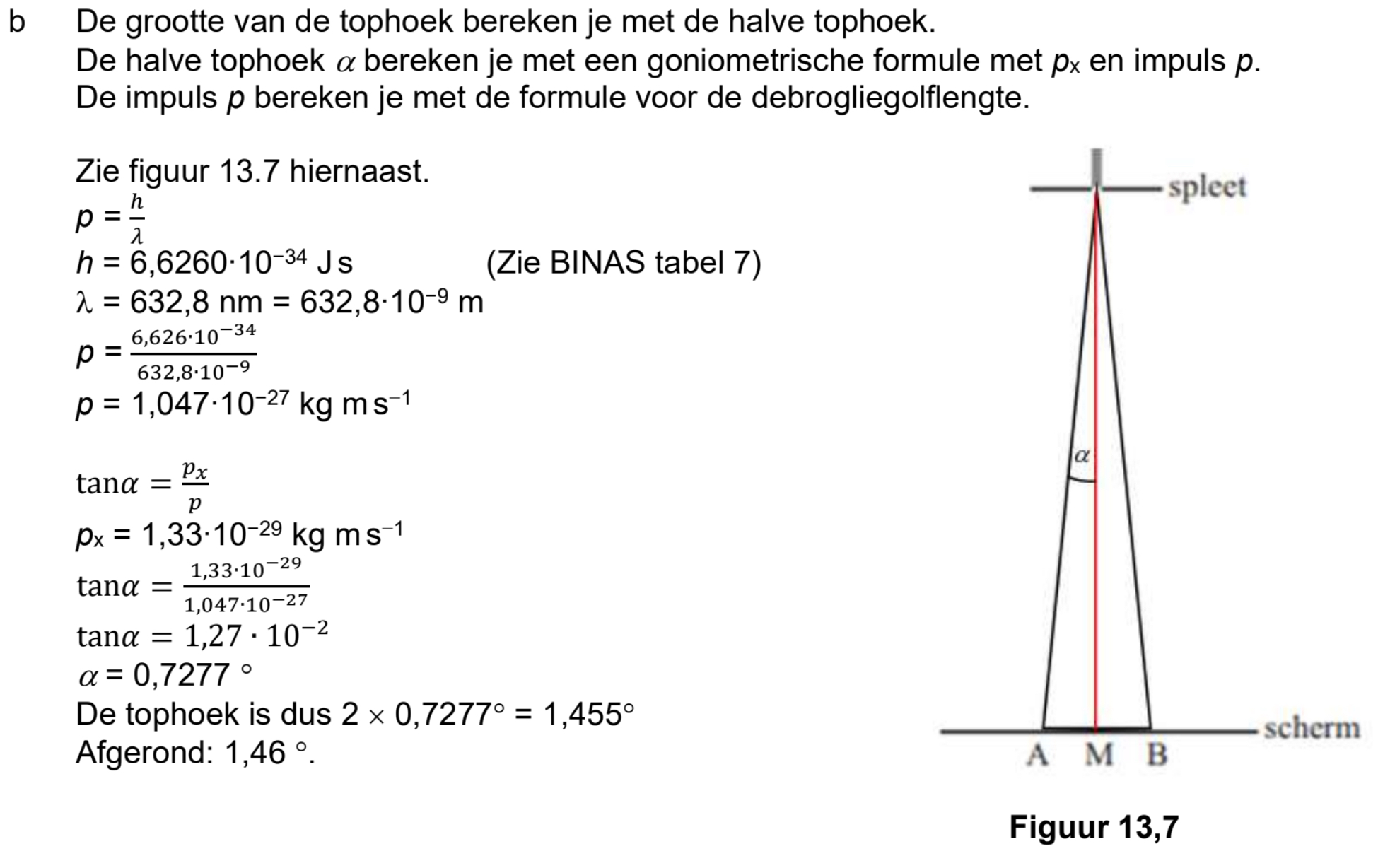 Natuurkunde.nl - Hoek bij onbepaaldheid - Wat Is P In Natuurkunde