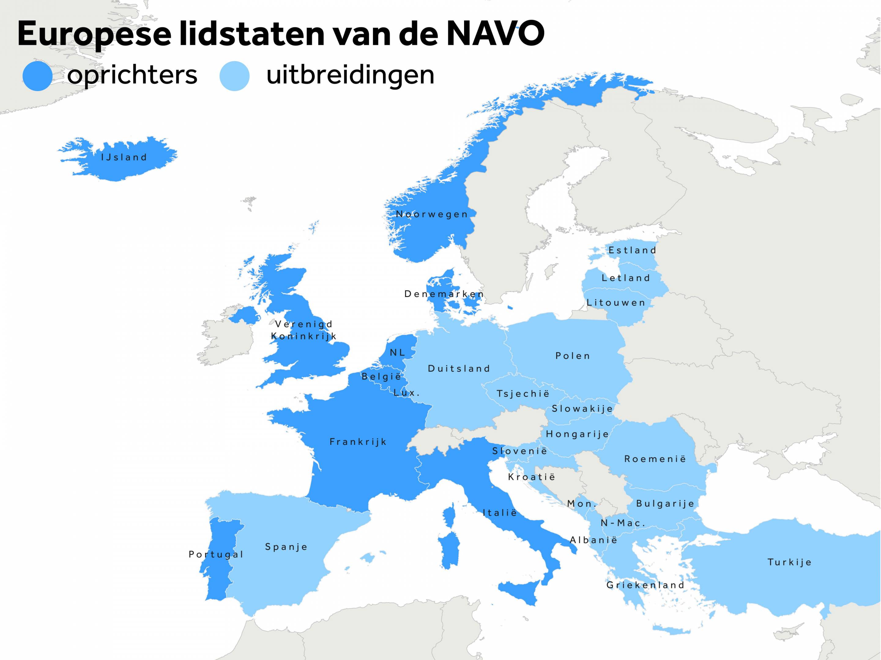 NAVO - Welke Landen Zijn Lid Van De Navo