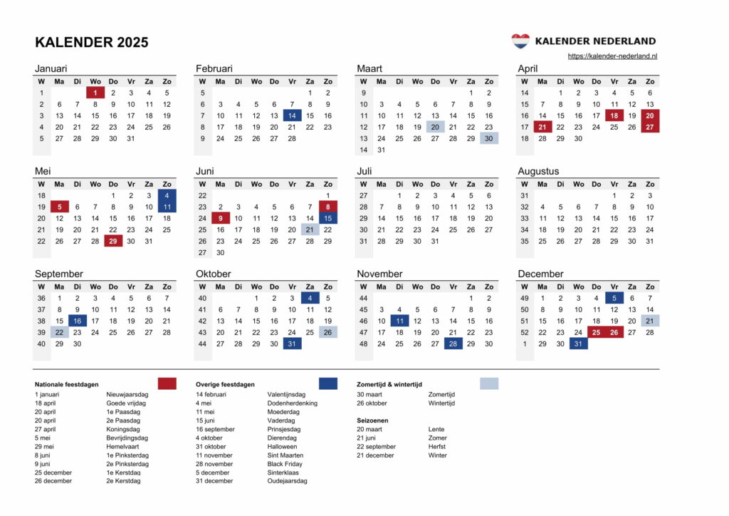 Nederland Isd Calendar 2025 26 - Liza Sheryl - Hoeveel Dagen Tot 6 Januari 2025