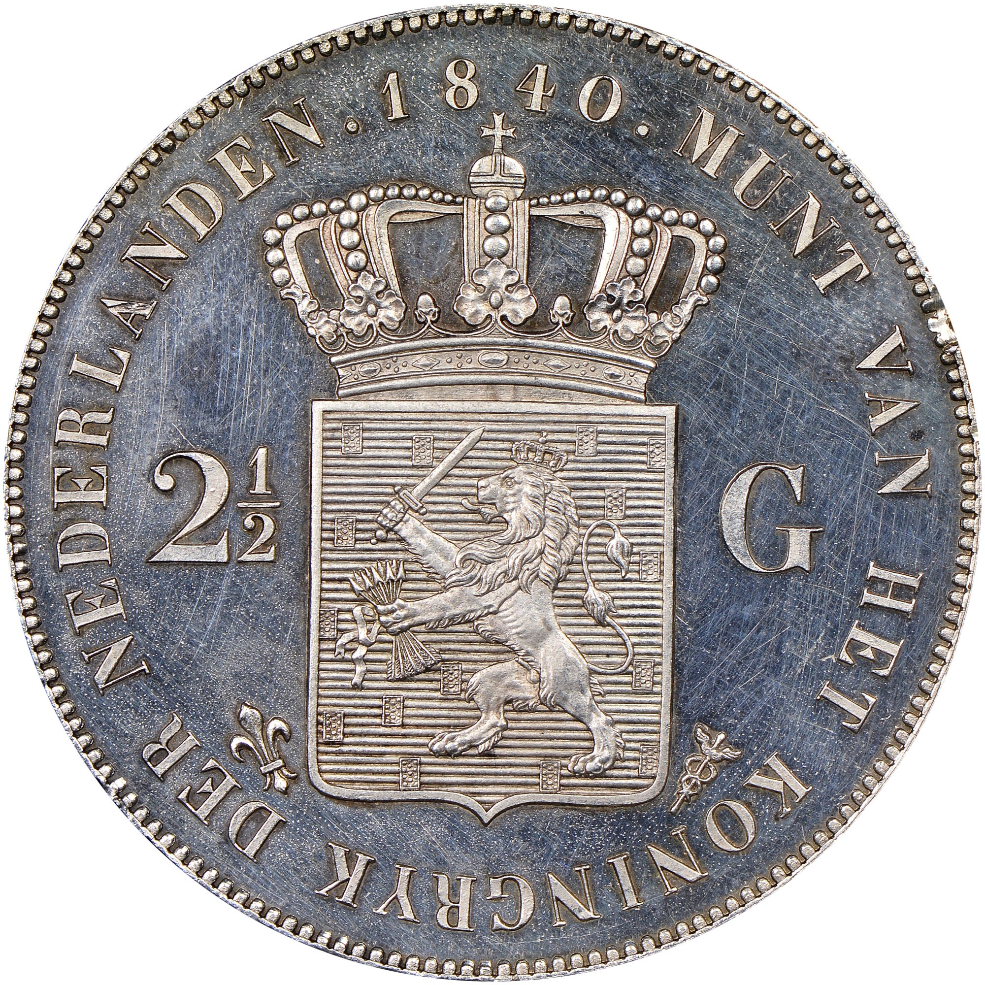 Netherlands 2-1/2 Gulden KM 67 Prices & Values | NGC - Briefje Van 2 50 Gulden Tot Wanneer
