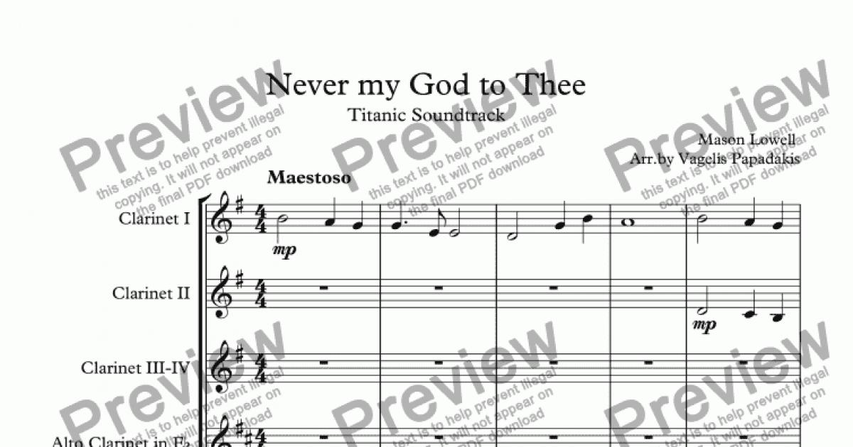 Never My God To Thee