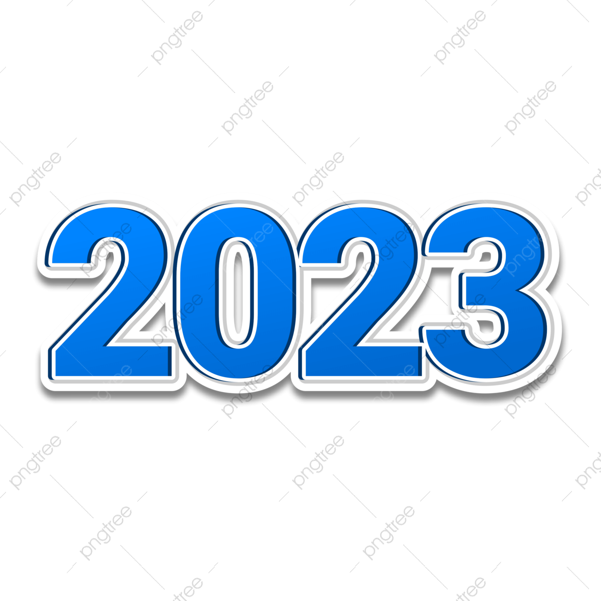 New Year 2023 Vector Hd PNG Images, 2023 Blue Creative New Year, 2023 - Hoeveel Inwoners Heeft Amerika 2023