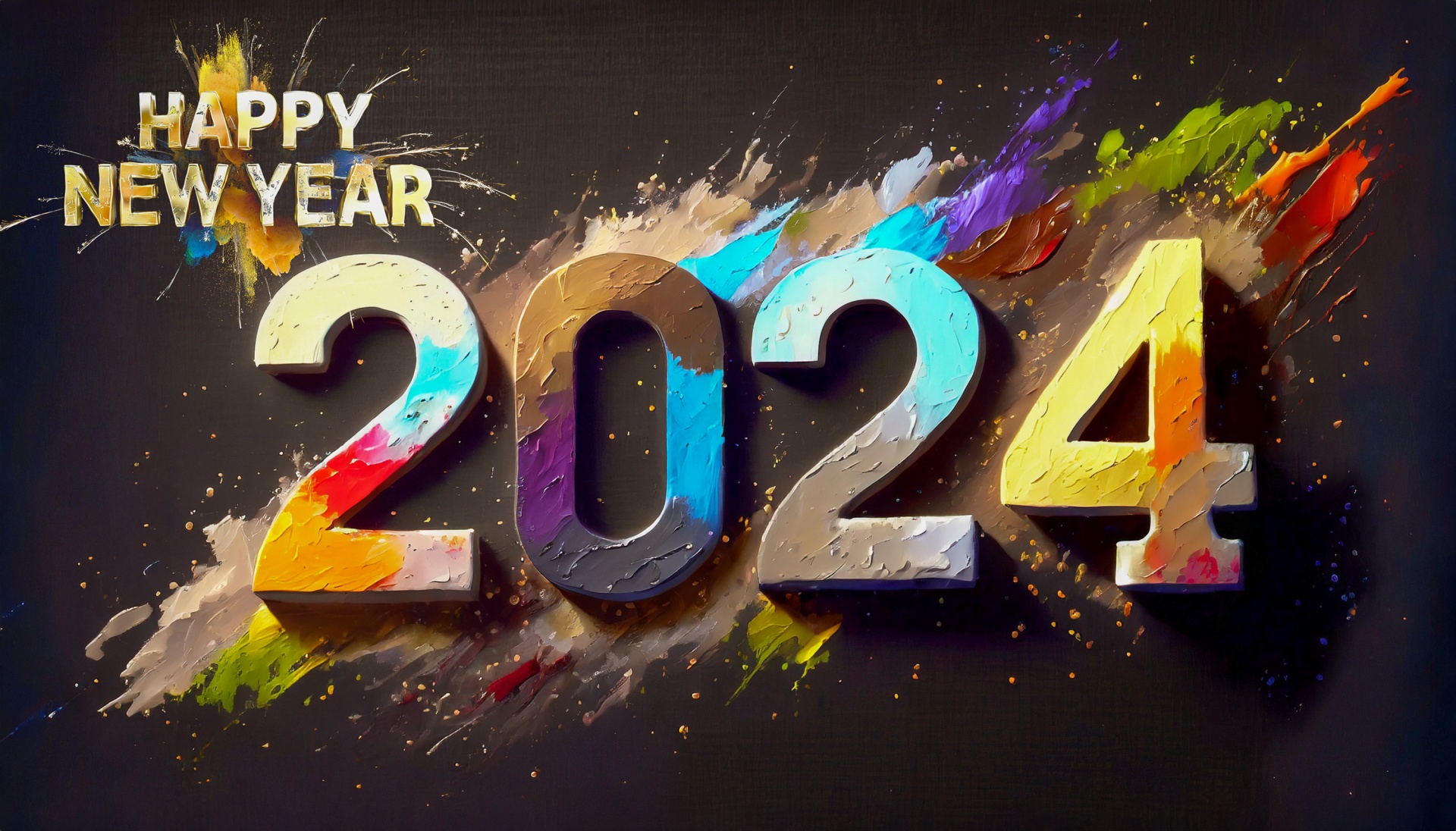 New Year 2024, Greeting Card Free Stock Photo - Public Domain Pictures - Plaatjes Oud En Nieuw 2024