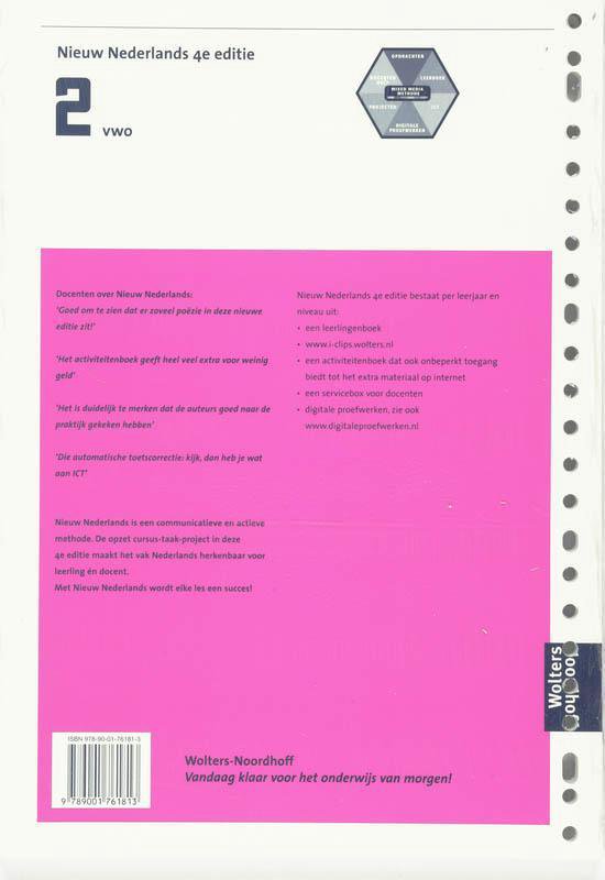 Nieuw Nederlands 2 VWO Activiteitenboek | 9789001761813 | Boeken | bol.com - Nieuw Nederlands Antwoorden 2 Vwo 7e Editie