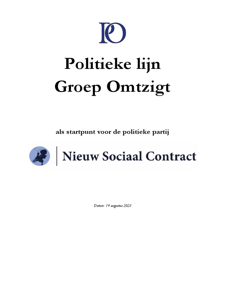 Nieuw Sociaal Contract Links Of Rechts
