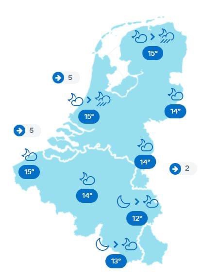 NoodweerBenelux on Twitter: "Vanavond blijft het op de meeste plekken - Cilindrisch Maar In Het Midden Breder
