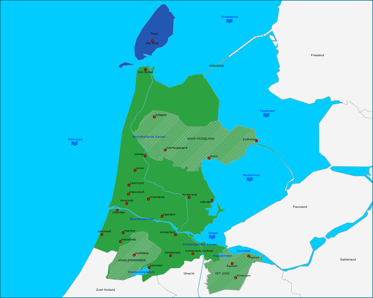 Noord Holland Map - vrogue.co - Plaats In Noord Holland 5 Letters