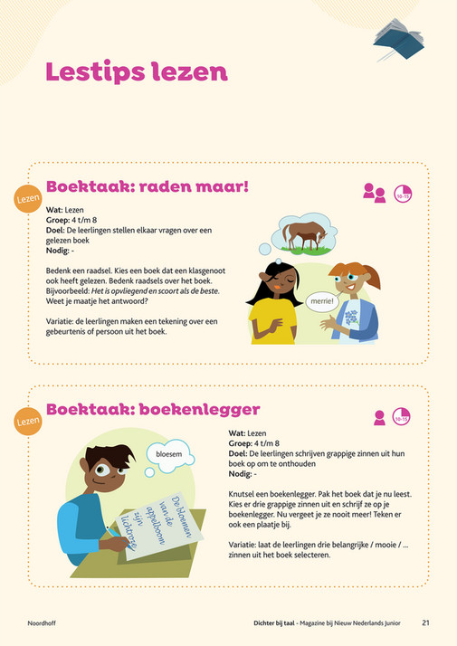 Noordhoff Basisonderwijs - Magazine Nieuw Nederlands Junior - Pagina 20-21 - Noordhoff Nederlands In Je Pocket