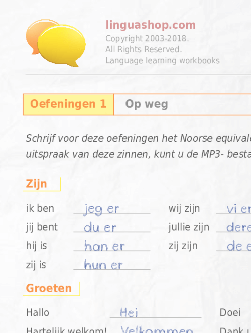 Noors leren boek • Noorse woorden en zinnen - Nederlands Leren Boek Pdf Gratis
