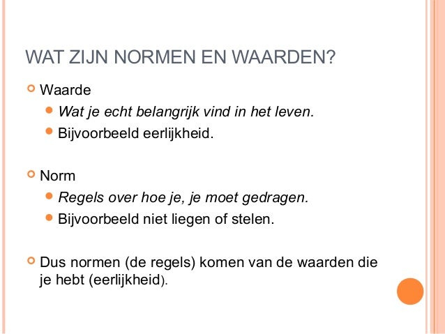 Normen en waarden maatschappijleer - Wat Is Een Norm En Waarde