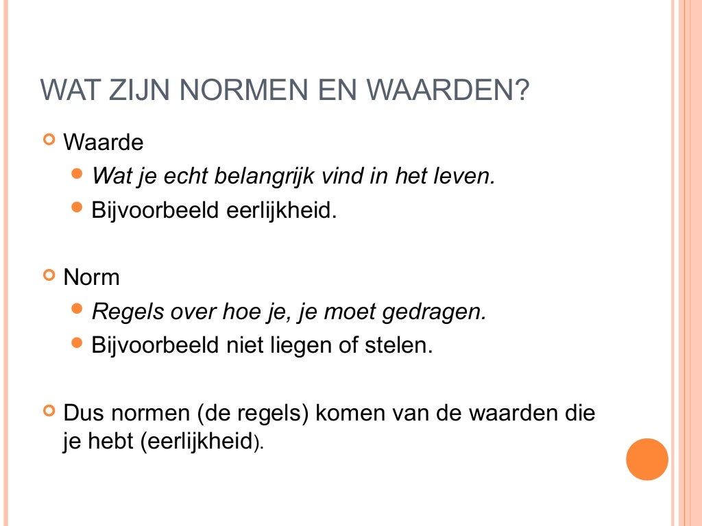 Normen en waarden maatschappijleer - Wat Zijn Waarde En Normen