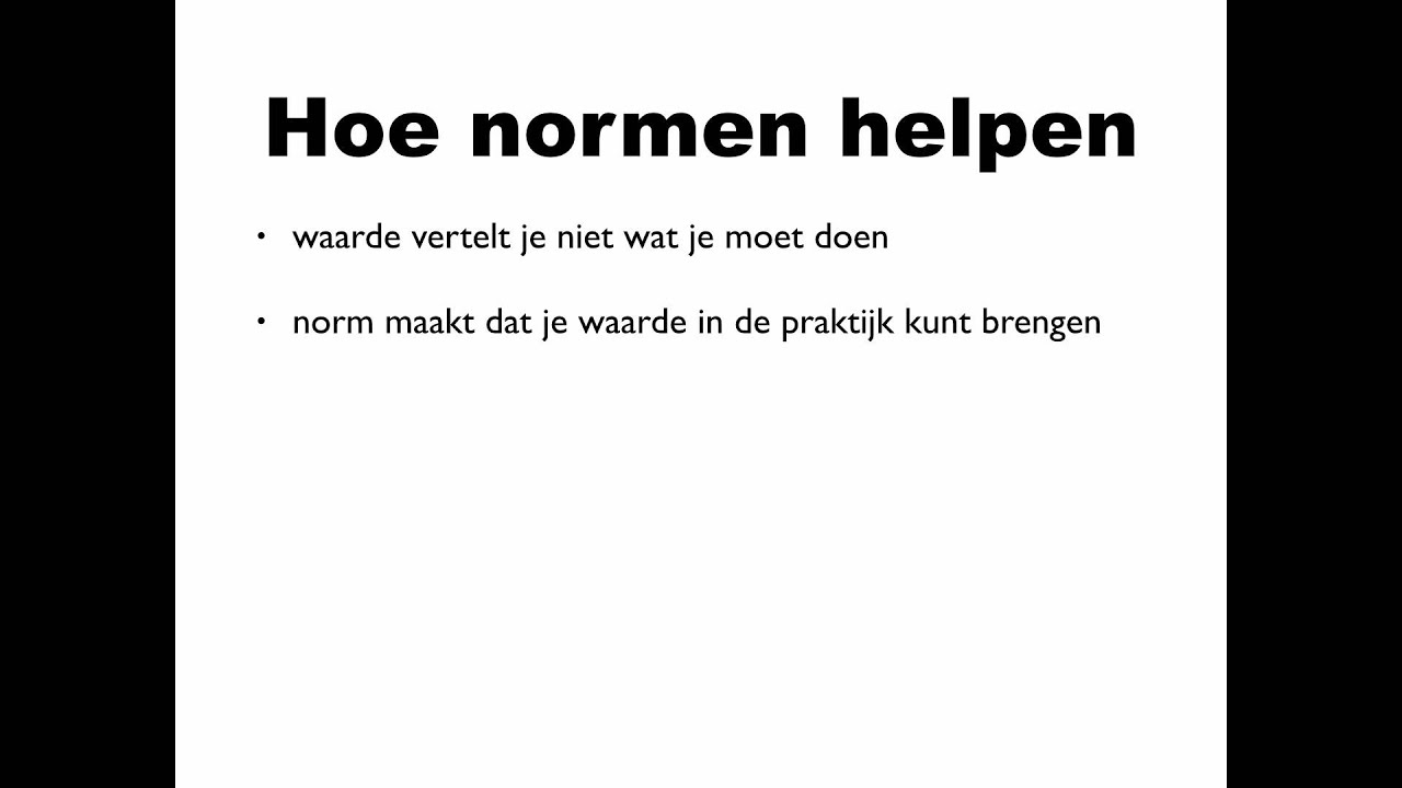 Normen, waarden en ethiek - YouTube - Lijst Met Normen En Waarden