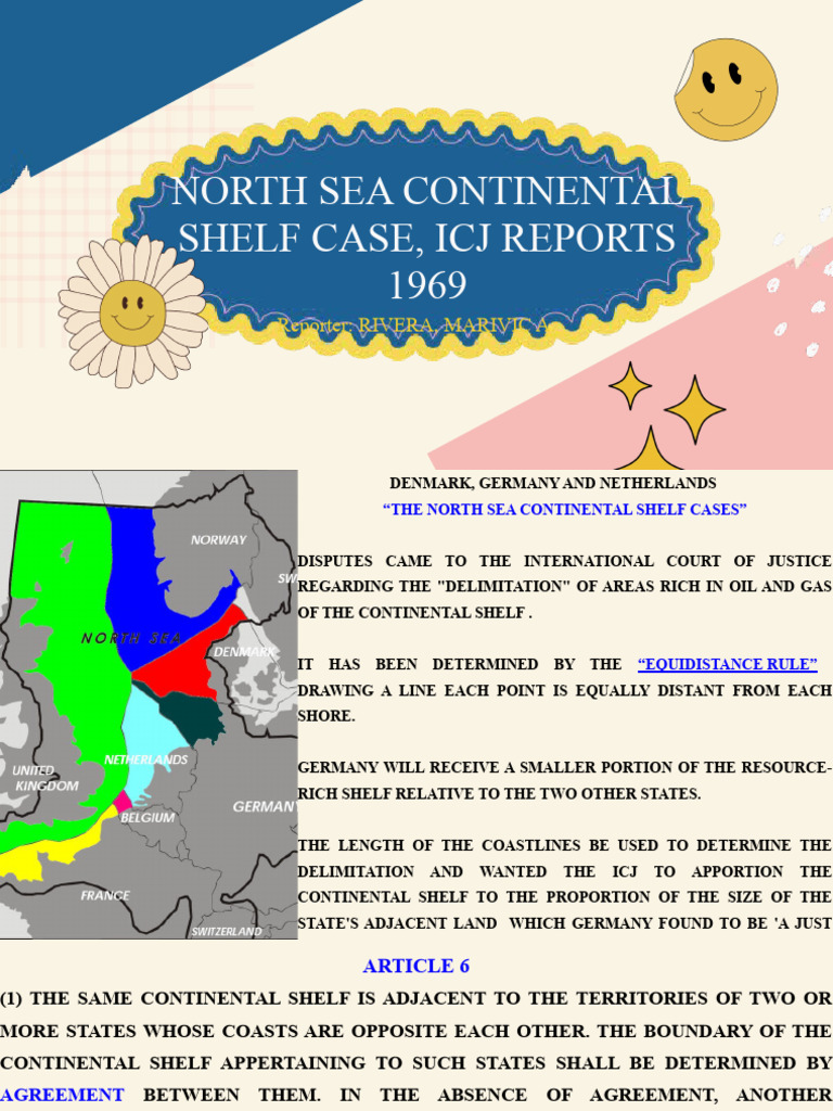 North Sea Continental Shelf Case, ICJ Reports, 1969 | PDF | Territorial - Icj North Sea Continental Shelf