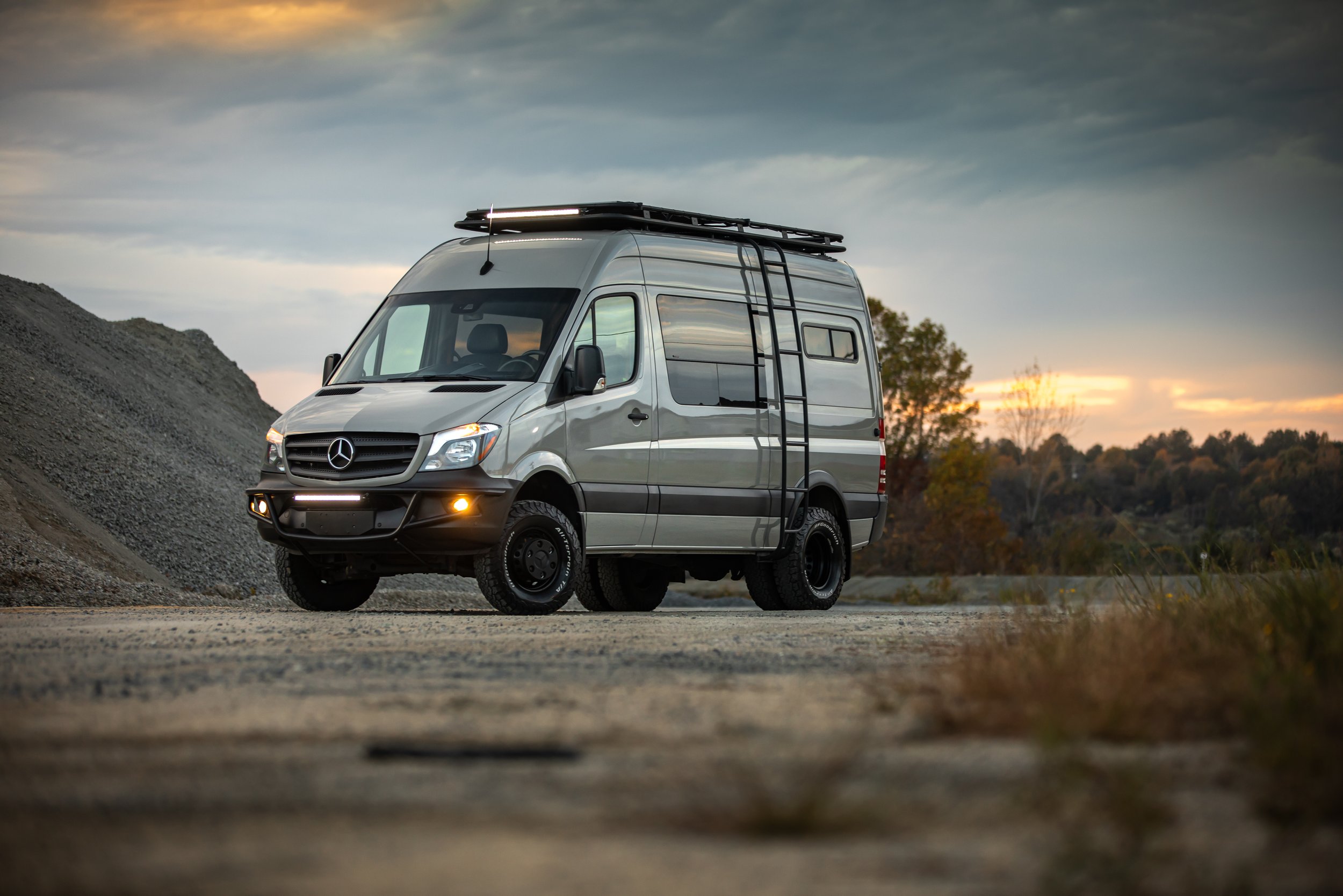 NorthStar - 144" 4x4 Sprinter Camper Van for Sale — Custom Van Builder - Van Graden Naar Procenten Tabel