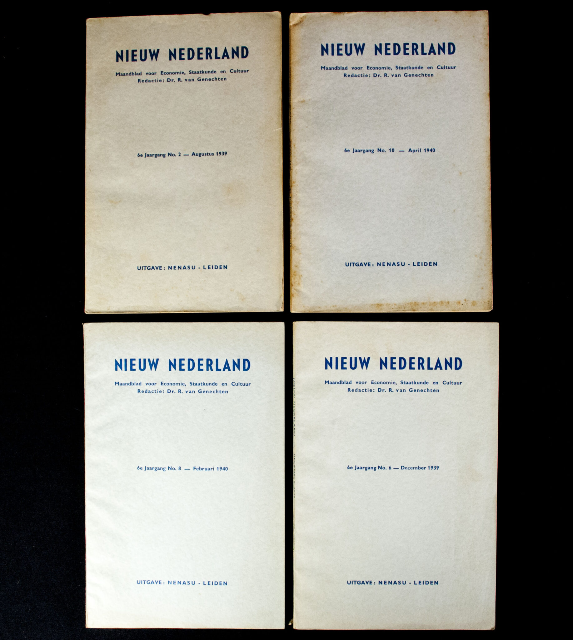 (NSB) Magazine: Nieuw Nederland 1940 – 4 editions - Een Nieuw Nederland In Een Nieuw Europa