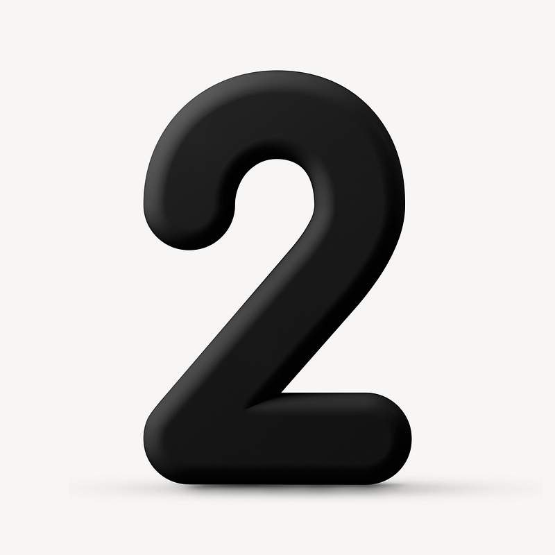 Number 2 Black Images | Free Photos, PNG Stickers, Wallpapers - 2 Ringen In Elkaar Symbool