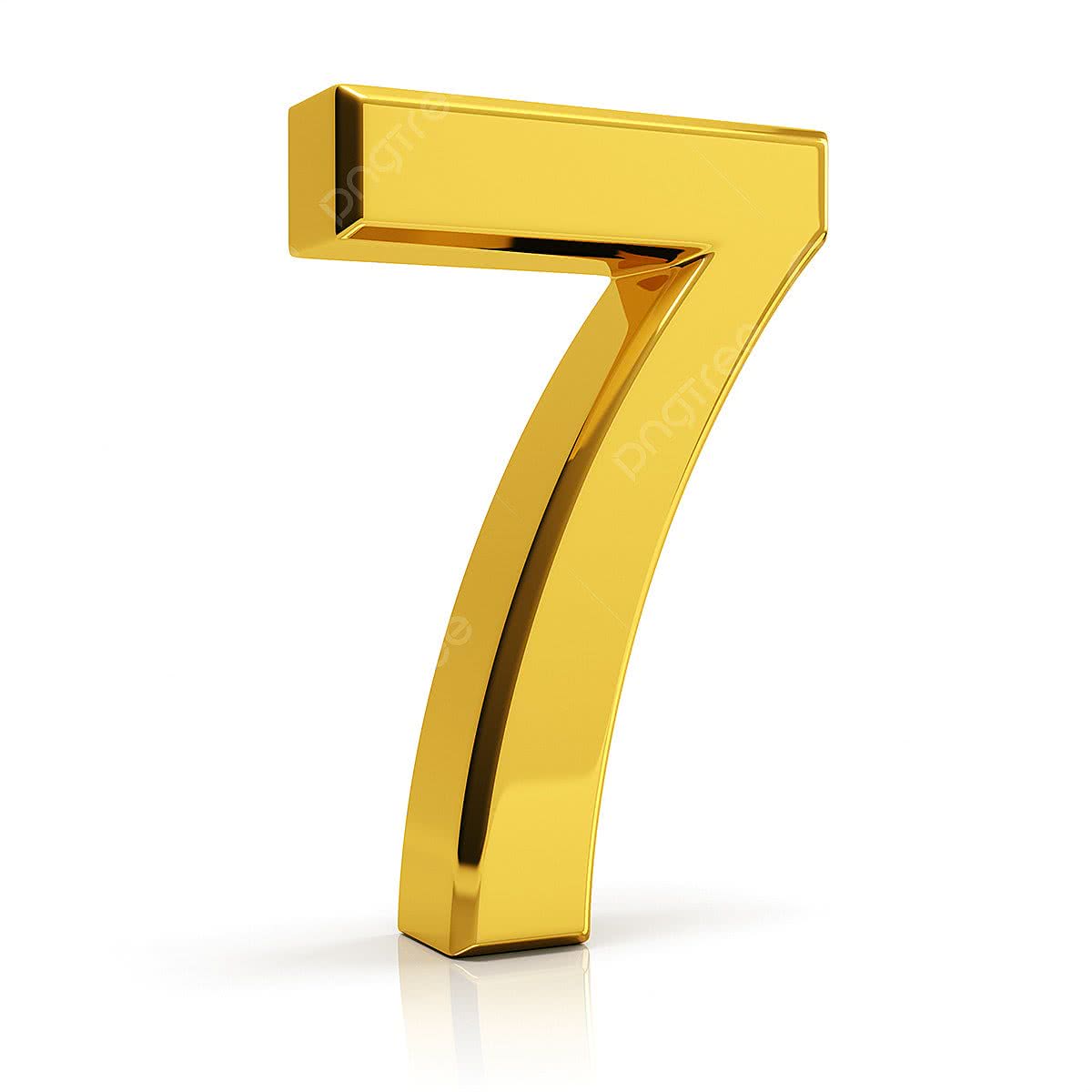 Number 7 Clipart Vector, Gold Number 7, 7, Number, Number 7 PNG Image - 7 Habits Of Highly Effective People Book Summary