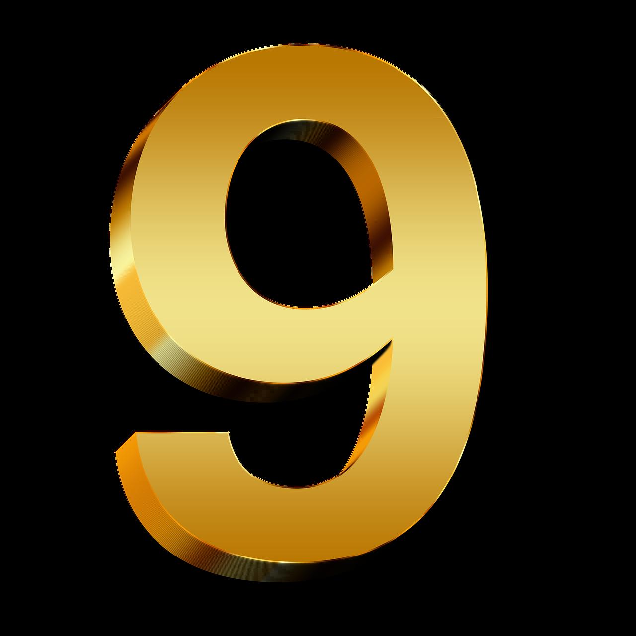 Number 9 Png - 9 Van 2 Met 6 Decimalen