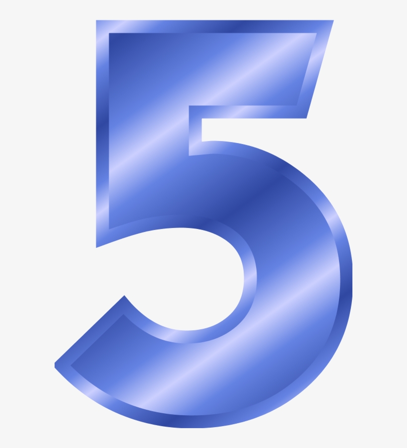 Number - Number 5 Color Blue Transparent PNG - 600x822 - Free Download - 5 Seconds Of Summer Band Members