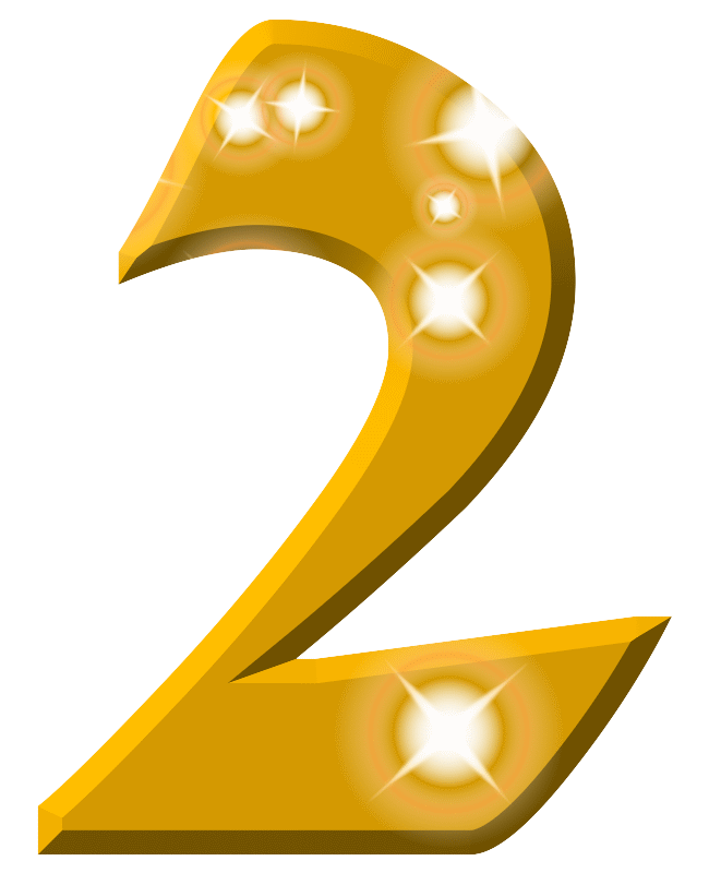 Numbers: Number 2 - 2 Ringen In Elkaar Symbool