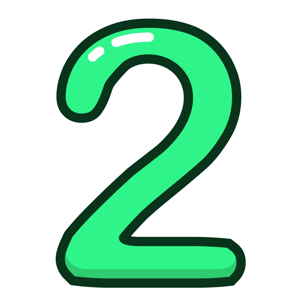 Numbers, study, number, two, green, 2 icon - Free download - 2 Bronnen Achter Elkaar Apa