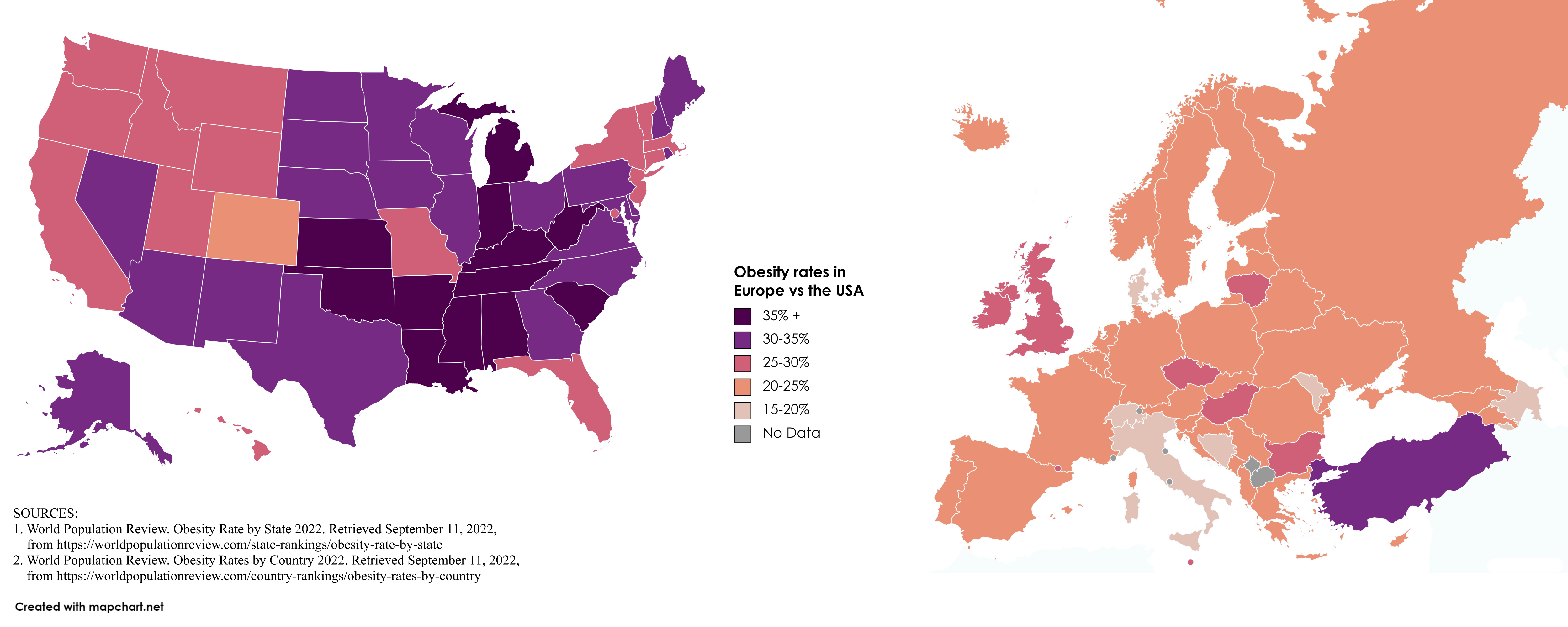 Obesity Rates in Europe vs the USA - Hoeveel Flesjes Baby 6 Maanden